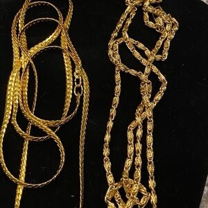 3 Italian Luxurious Gold color Bag Chains